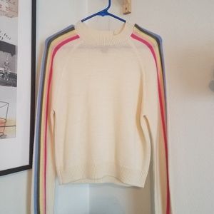 Rue 21 rainbow sleeve lightweight sweatshirt